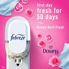 2X-Febreze Fade Defy Plug Downy April Fresh Scent Air Freshener Refill - 3 ct