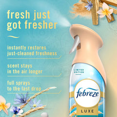 Febreze Air Mist Spray, Warm Ocean Breeze, 8.1 oz, 2 Count