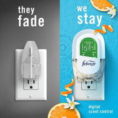 Febreze Plug In Air Freshener Odor-Fighting Scented Oil Refill Refresh & Energize 2 ct - 5 Pack