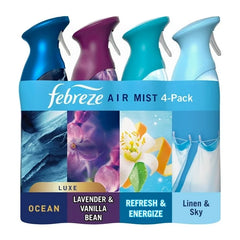Febreze Air Effects Air Freshener Spray – Mixed Scent (4 ct., 35.2 oz.)-2pk, With Paper Towel By OMA