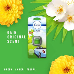 Febreze Car Air Freshener Vent Clip Gain Original Scent, 06 oz. Car Vent Clip, 2 Count, 6 Pack