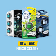 Febreze Car Vent Clip Linen & Sky Air Freshener (Pack of 2)