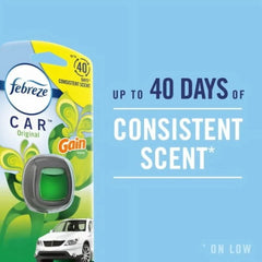 2X - Febreze Evening Woods AUTO Odor-Eliminating Car Freshener Vent Clip