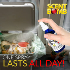 Scent Bomb Clean Cotton Air Freshener 8 oz Spray, Long-Lasting Odor Eliminator for Home & Car, Effective Deodorizer Spray for Kitchen, Bathroom, Fresh Room Spray & Smell Neutralizer