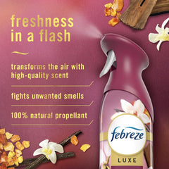 Febreze Air Freshener Spray, Odor-Fighting Room Spray, Vanilla Suede Scent, 8.8oz
