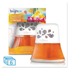 BRIGHT Air BRI 900021 2.5 oz Scented Oil Air Freshener - Orange, Hawaiian Blossoms and Papaya (6/Carton)