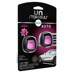 Febreze Unstopables Car Odor Eliminating Air Freshener, Shimmer, 2 Count