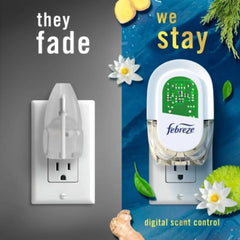 Febreze Origins Fade Defy PLUG Air Freshener & Odor Fighter Ocean Starter Kit & Oil Refill - 0.87 fl oz