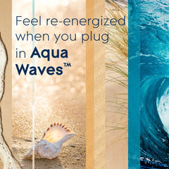 Glade PlugIns Scented Oil 5 Refills, Air Freshener, Aqua Waves, Essential Oil Infused Wall Plug In, 3.35 FL oz, Pack of 5
