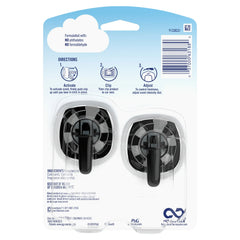 Febreze Car Odor Eliminating Air Freshener Vent Clips, Fresh Scent, 2 Count