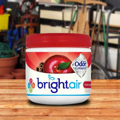 Bright Air Odor Eliminator Air Freshener & Deodorizer Gel Fresh Apples & Spice Scent 14 oz. (900194)