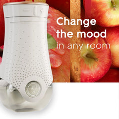 Glade PlugIns Scented Oil 5 Refills, Air Freshener, Apple Cinnamon, Essential Oil Infused Wall Plug In, 3.35 FL oz, Pack of 5