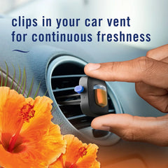 Febreze Car Air Freshener Vent Clips, Midnight Storm and Hawaiian Aloha, 5 ct.