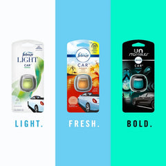 Febreze Auto Odor-Eliminating Car Freshener Vent Clip, Evening Woods, .06 oz, 2 Pack