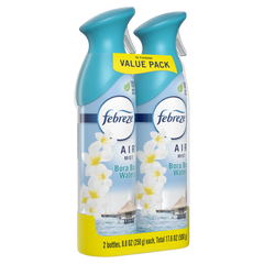 Febreze Air Freshener Spray, Odor-Fighting Room Spray, Bora Bora Waters, 8.8oz, 2 Count