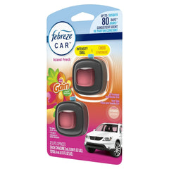 ( 300000 Pack ) Febreze Car Air Freshener, Odor-Fighting Car Vent Clip, Gain Island Fresh, 2 Count