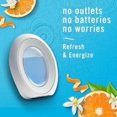 Febreze Small Spaces Air Freshener, Odor-Fighting, Refresh & Energize Scent, 4 Count