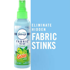 Febreze To Go Fabric Refresher 2.8 Ounce Spray, Gain Original Scent (CASE OF 12)