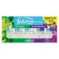 Febreze Plug Air Freshener – Gain Original & Gain Moonlight Breeze (5 Refills, 4.35 fl oz)-2pk, With Paper Towel By OMA