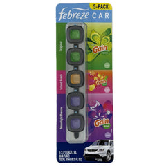 Febreze Car Air Freshener Vent Clips, Mixed Scent, 5 Count