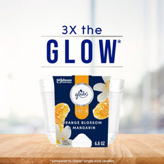 Glade Candles Orange Blossom & Mandarin Scent Fresh Collection 8.16 oz Pack of 2