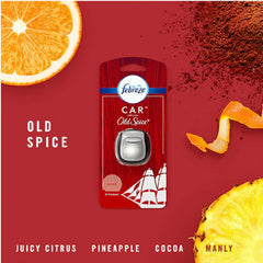 Febreze Car Odor-Eliminating Air Freshener Vent Clip, Original Old Spice Scent, 1 Count Packaging May Vary