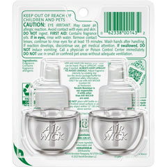 Air Wick Vibrant Plug-In Scented Oil Air Freshener Warmer Refills, White Gardenia and Plumeria, 2 Count