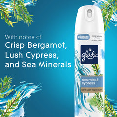 Glade® Soft Mist Air Freshener Room Spray, Sea Mist & Cypress, 7.3oz., 1 Count