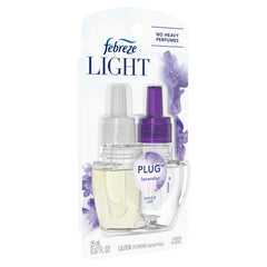 Febreze Light Odor-Eliminating Air Freshener Plug Scented Oil Refills, Lavender, 1 count