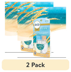 Febreze PLUG Refill Warm Ocean Breeze, Air Freshener, Fade Defy Technology, 1 Count