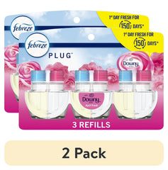 Febreze Plug In Air Freshener Scented Oil Refill Downy April Fresh, 3 Count