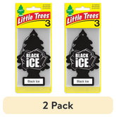 Little Trees Air Freshener Black Ice Fragrance 3-Pack