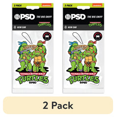 PSD Big Sniff Teenage Mutant Ninja Turtle Hanging Air Fresheners 3 pack with New Car Scent