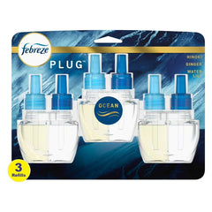 2X - Febreze Origins Fade Defy Plug Air Freshener Odor Fighter - Ocean - 0.87 fl oz/3pk