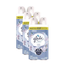Glade Air Freshener Spray, Clean Linen Scent, Fragrance Infused with Essential Oils, 8 oz, 2 Pack