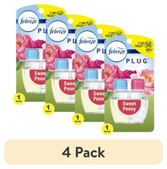 Febreze Odor-Fighting Fade Defy PLUG Air Freshener Sweet Peony, 0.87 fl. oz. Oil Refill