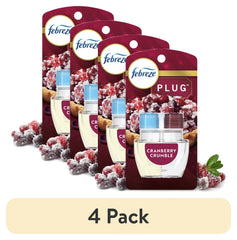 Febreze Plug Refill Odor-Fighting Air Freshener Cranberry Crumble Scent, 1 Count, 0.87 fl oz