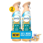 Febreze Air Mist Spray, Warm Ocean Breeze, 8.1 oz, 2 Count