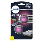 Febreze AUTO Air Freshener Vent Clip Berry Scent, .06 oz. Car Vent Clip, Pack of 2