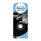 Febreze AUTO Car Air Freshener, Odor-Fighting Car Vent Clip, Noir