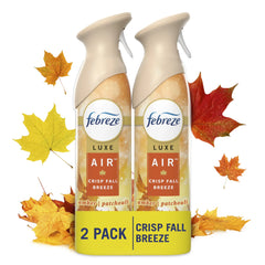Febreze Air Freshener Spray, Odor-Fighting Room Spray, Crisp Fall Breeze Scent, 8.8oz, 2 Count