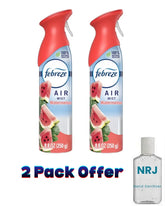 Febreze Air Freshener Spray, Odor-Fighting Room Spray, Sweet Watermelon Vine, 8.8oz