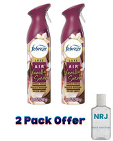 Febreze Air Freshener Spray, Odor-Fighting Room Spray, Vanilla Suede Scent, 8.8oz, 1 Count