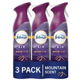 Febreze Air Freshener Spray, Odor-Fighting Room Spray, Mountain Scent, 8.8oz, 3 Count