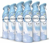 Febreze Air Mist Air Freshener Spray, Odor-Fighting Room Spray, Air Fresheners for Home and Bathroom and Kitchen, Aerosol Can, Linen & Sky Scent, 8.8oz, 6 Count