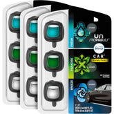 Febreze Car Air Freshener Odor-Fighting Car Vent Clip, Unstopables Variety Pack, 3-Count Pack of 3