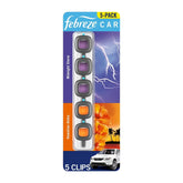 Febreze Car Air Freshener Vent Clips, Midnight Storm and Hawaiian Aloha, 5 ct.