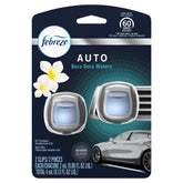 Febreze Car Odor Eliminating Air Freshener Vent Clip, Bora Bora Waters Scent, 2 Count