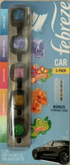Febreze Car Vent Clips Variety Pack (5 Clips) Linen & Sky Midnight Storm Island Fresh Aloha Gain Original
