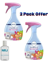 Febreze Fabric Spray Air Freshener, Odor-Fighting Fabric Refresher, Gain Island Fresh, 23.6 fl oz